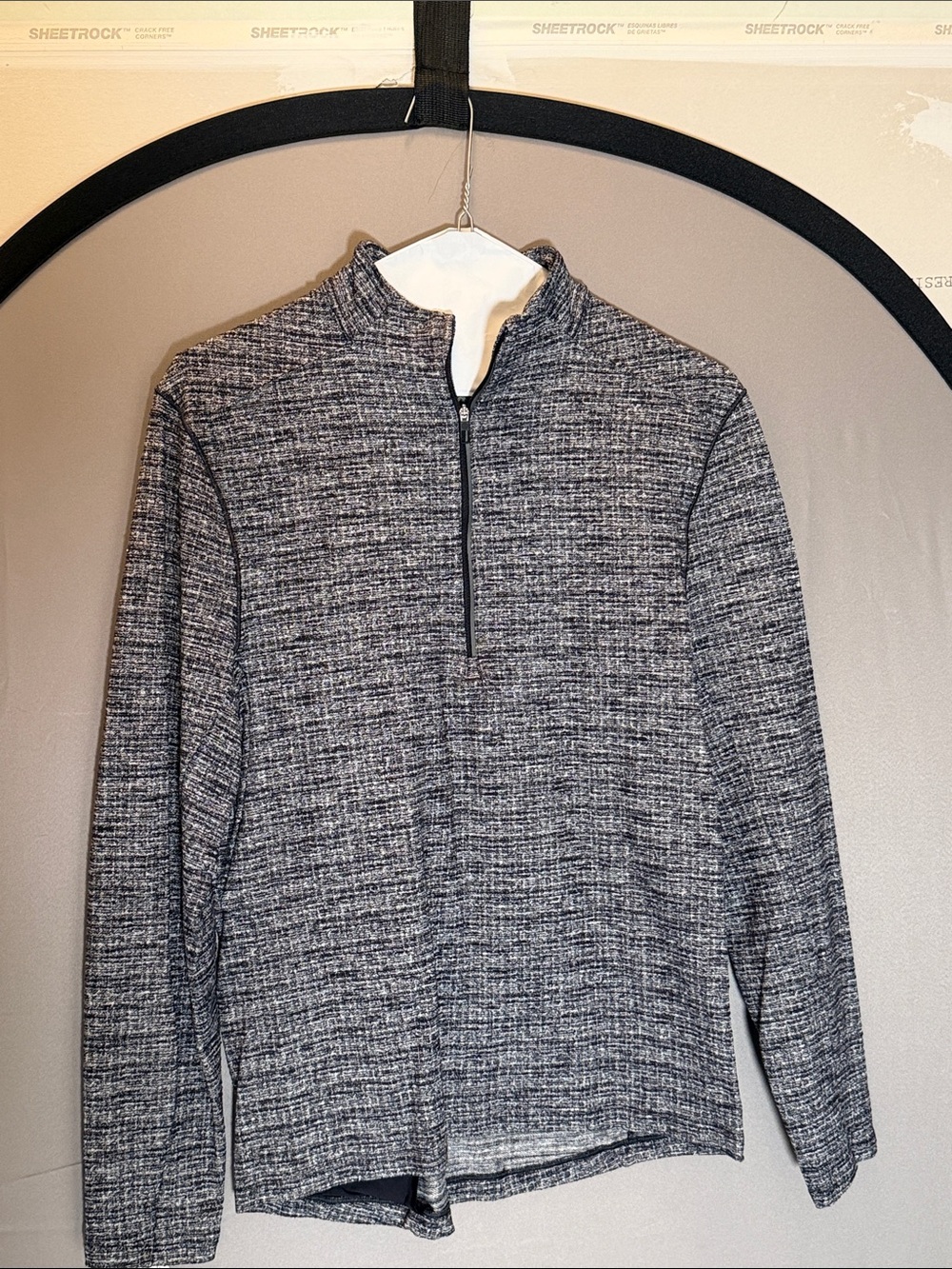 Men's Lululemon Gray Quarter-Zip Sweater